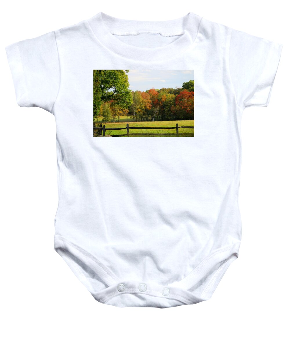 Autumn Baby Onesie featuring the photograph Breathe Deep #1 by Living Color Photography Lorraine Lynch