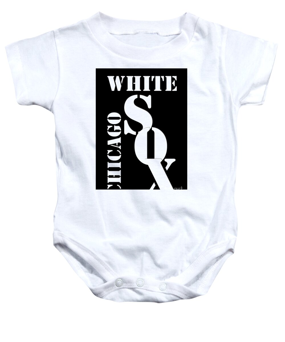 Chicago White Sox Typography Onesie by Drawspots Illustrations