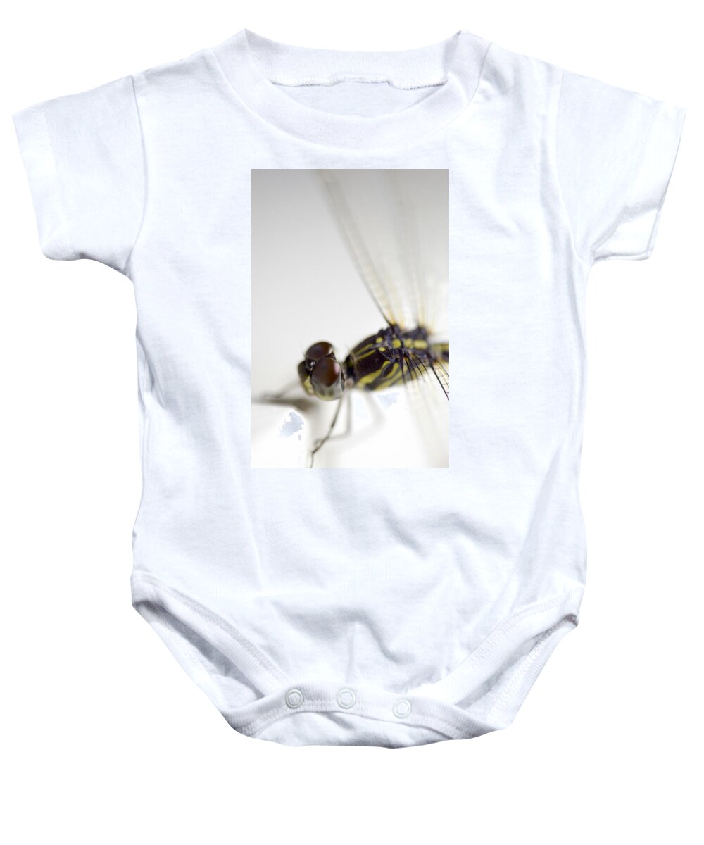 Lightweight Baby Onesie featuring the photograph Close up shoot of a anisoptera dragonfly #1 by U Schade
