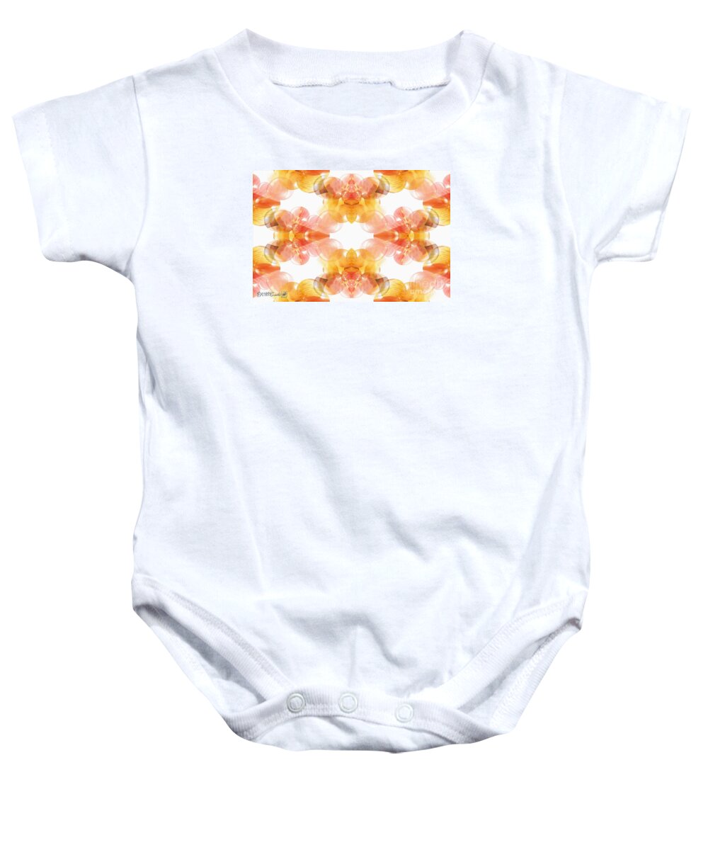 Mccombie Baby Onesie featuring the painting Corsica Abstract #5 by J McCombie
