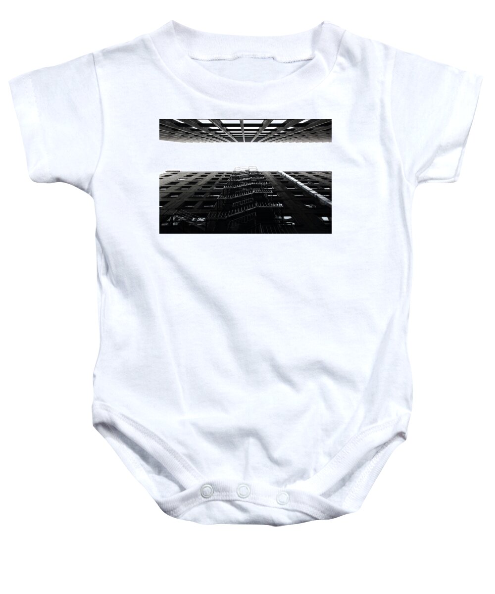 Urban Baby Onesie featuring the photograph Escape #1 by Kreddible Trout