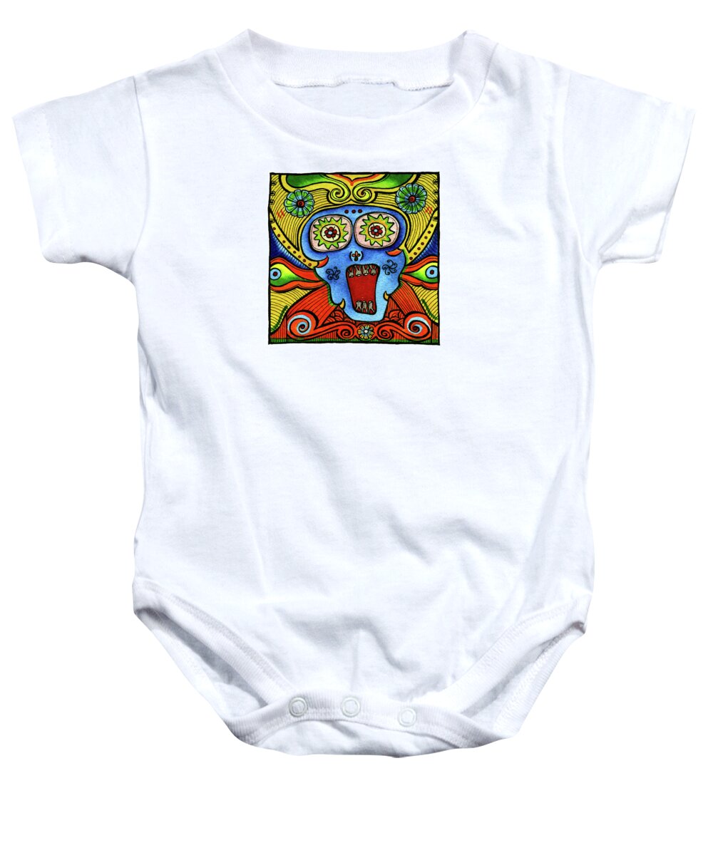 Paintings Baby Onesie featuring the painting Jester Patty by Dar Freeland