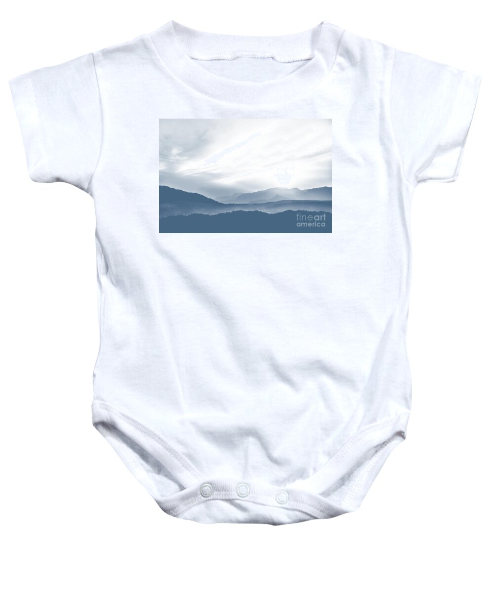 Mountains Baby Onesie featuring the photograph Mountains #1 by Charuhas Images