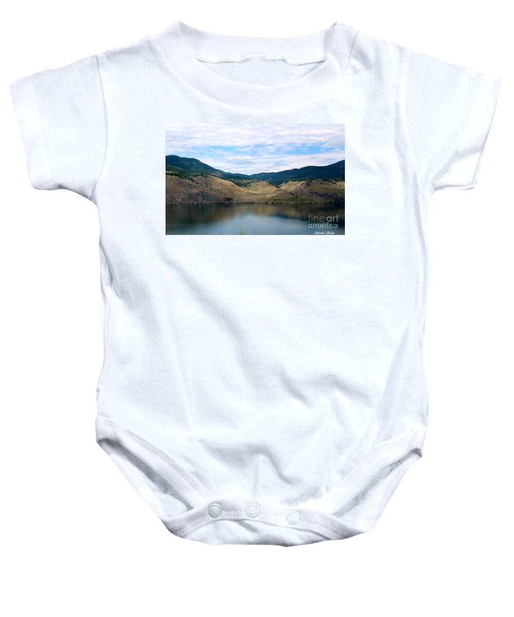 Revelstoke Area Baby Onesie featuring the photograph Reflections #1 by Elfriede Fulda