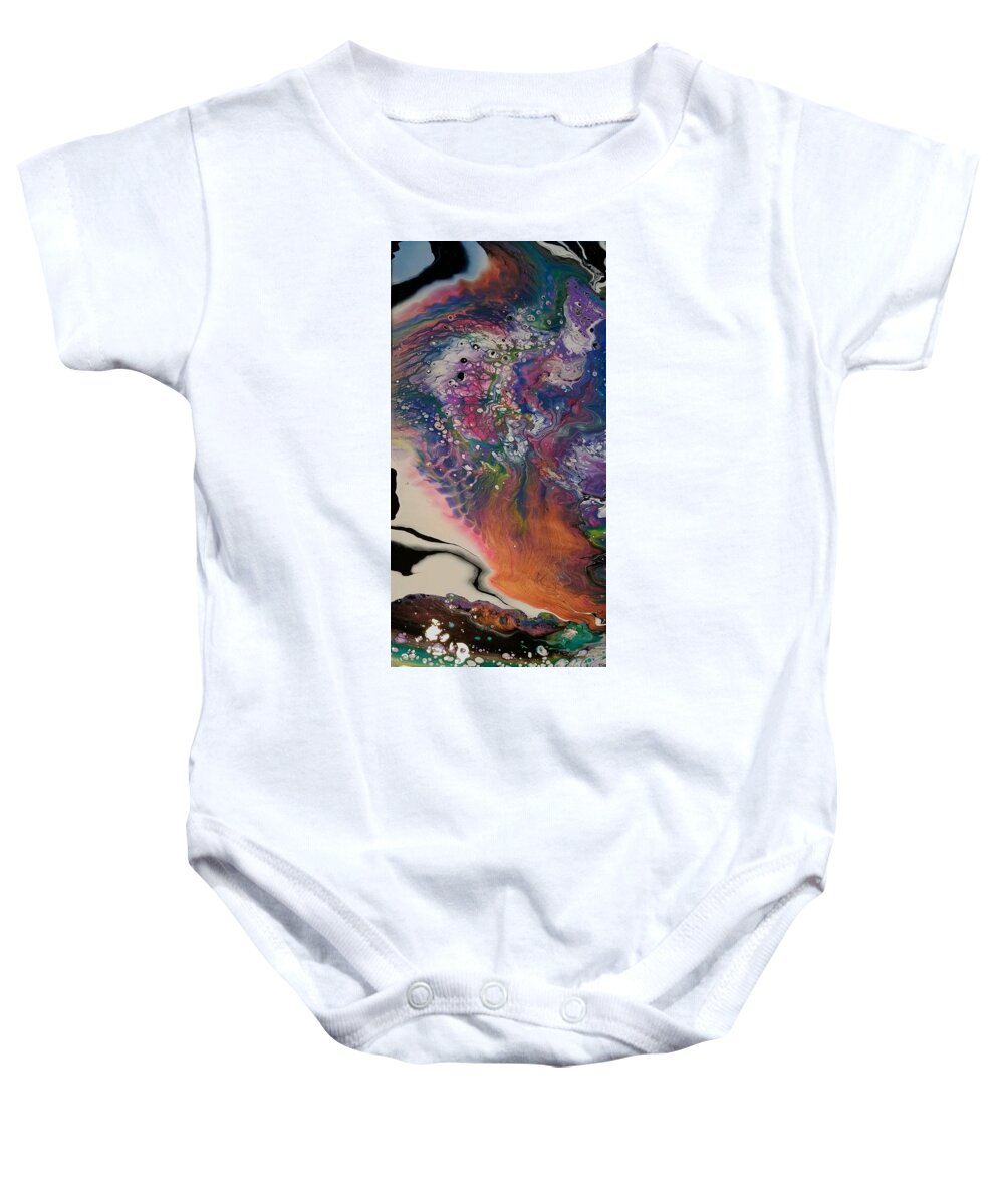 Abstract Baby Onesie featuring the painting #175 #175 by Gerry Smith