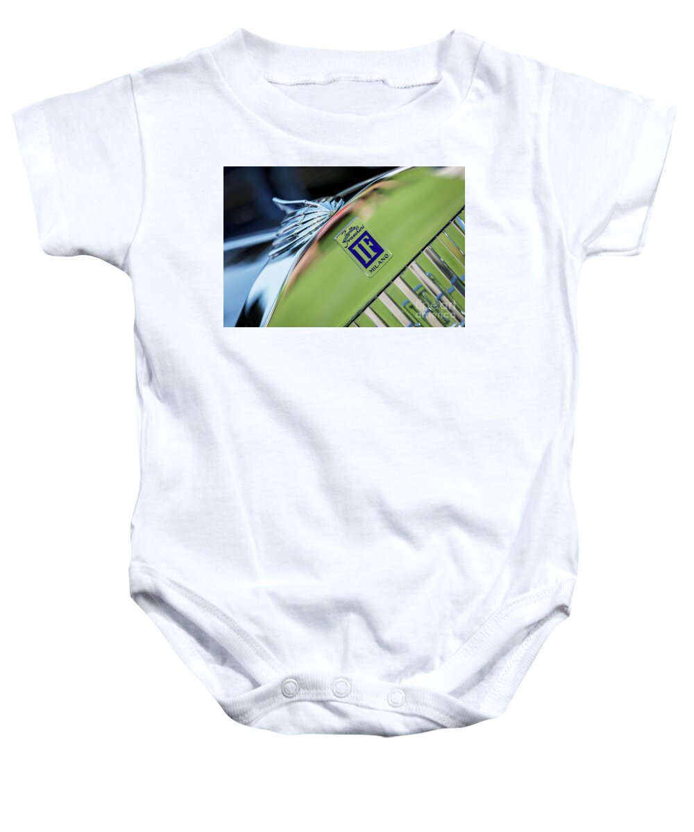 Isotta Fraschini Baby Onesie featuring the photograph 1927 Isotta Fraschini by Dennis Hedberg
