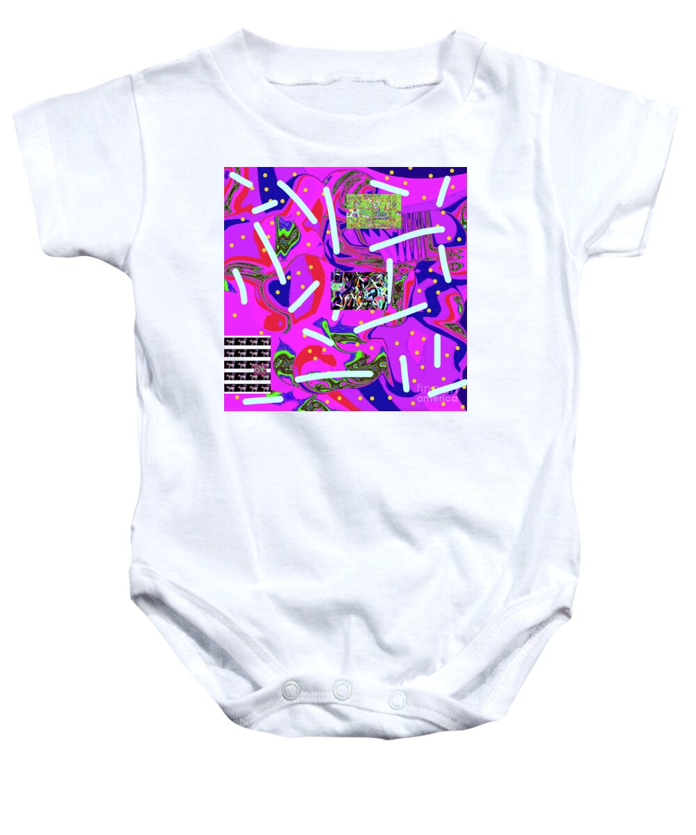 Walter Paul Bebirian Baby Onesie featuring the digital art 3-8-2015abcdef by Walter Paul Bebirian