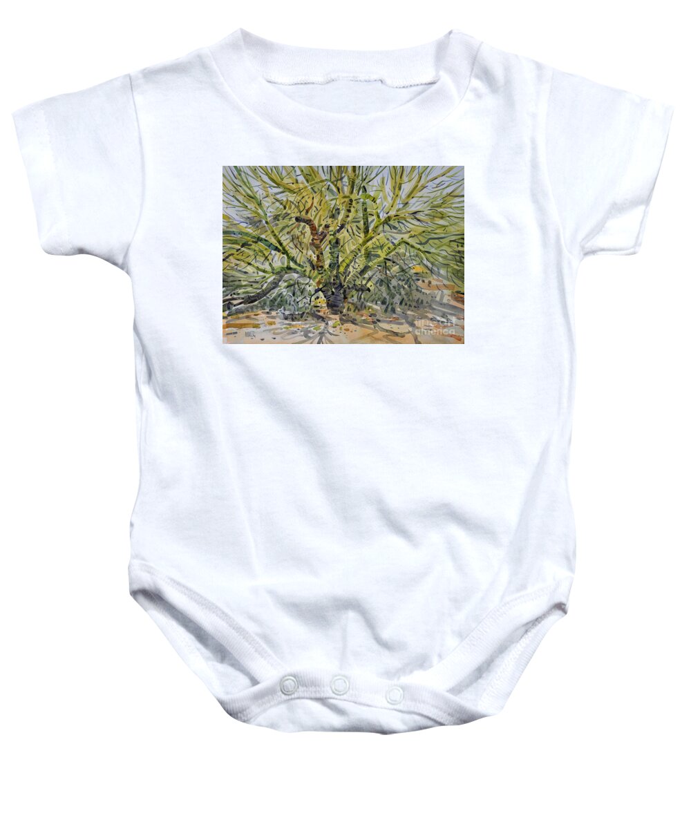 Palo Verde Baby Onesie featuring the painting Palo Verde by Donald Maier