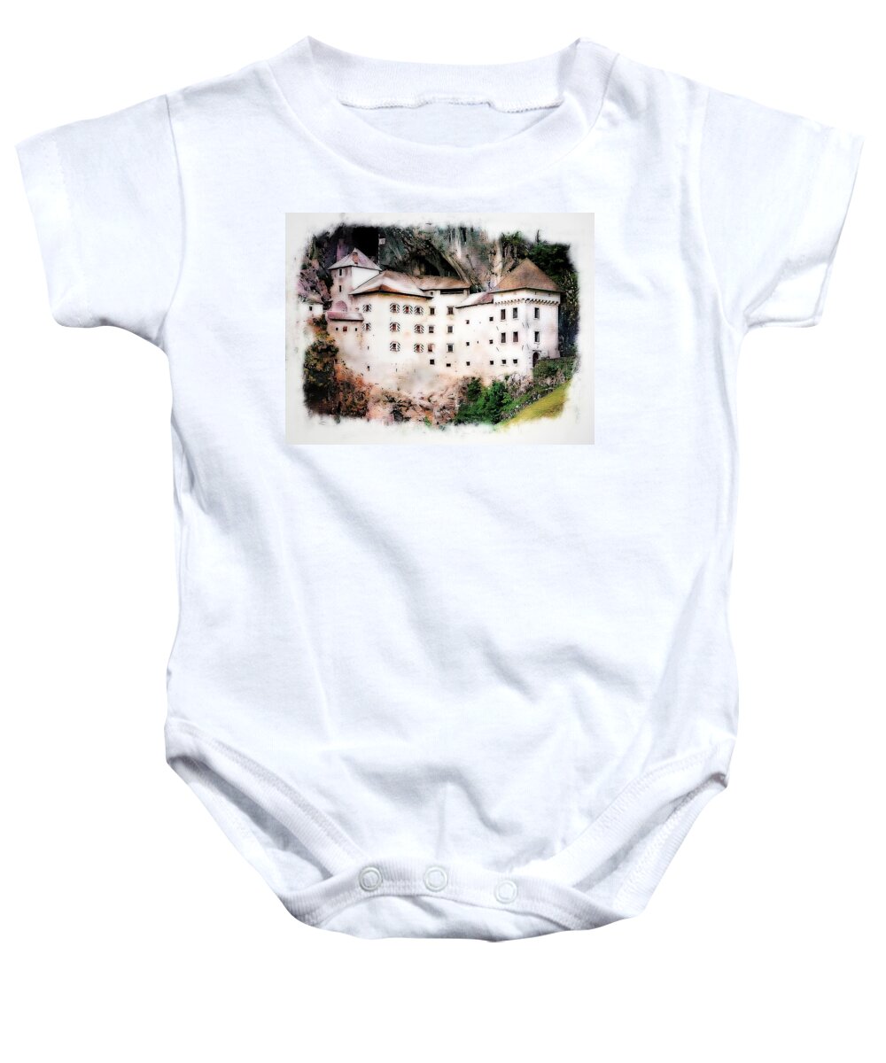 Croatia Baby Onesie featuring the photograph Predjama Castle, Predjama Slovenia #3 by Joseph Hendrix