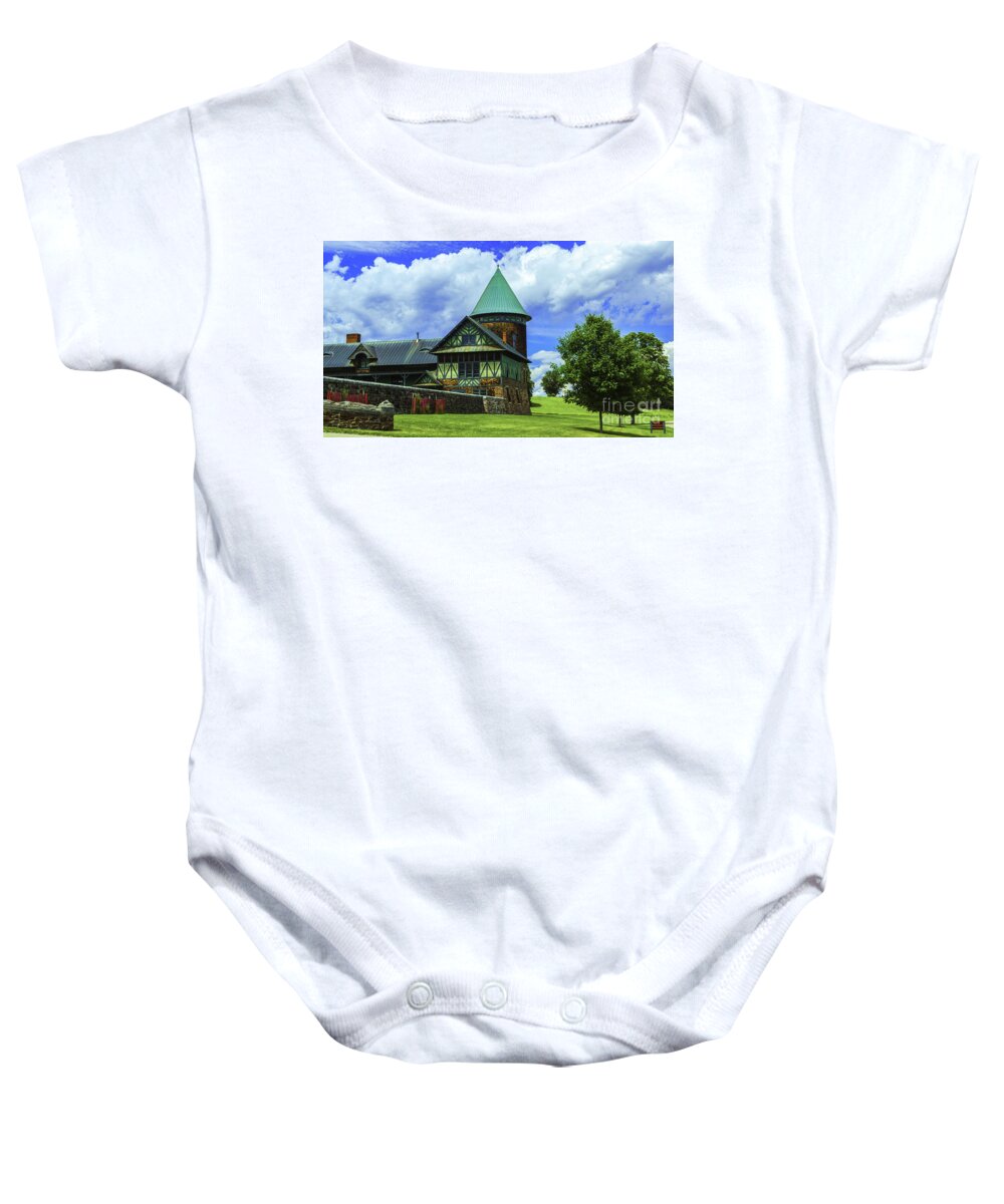 Vermont Baby Onesie featuring the photograph The Farm Barn #3 by Scenic Vermont Photography