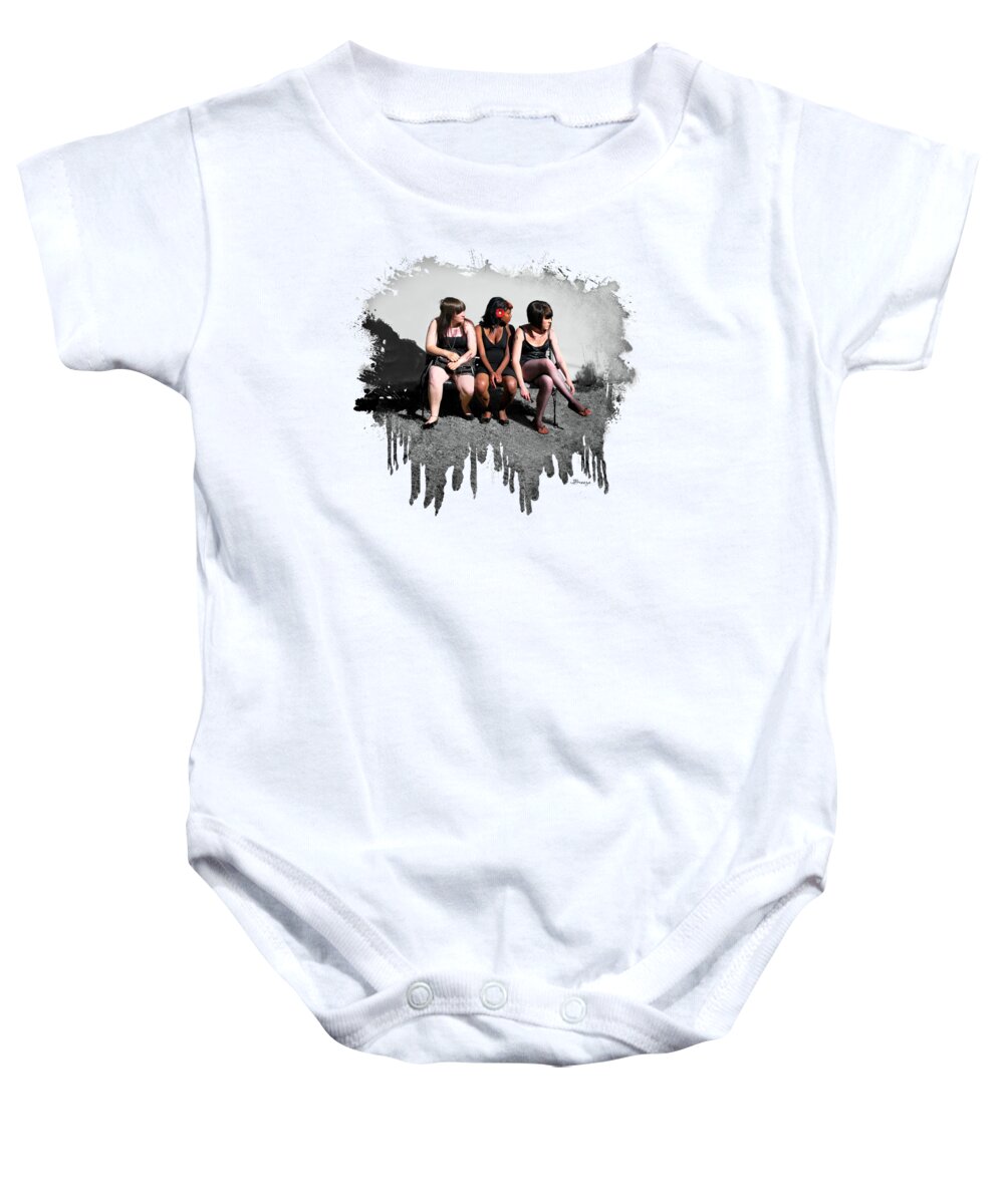 3 Baby Onesie featuring the photograph 3's Company by Jennie Breeze