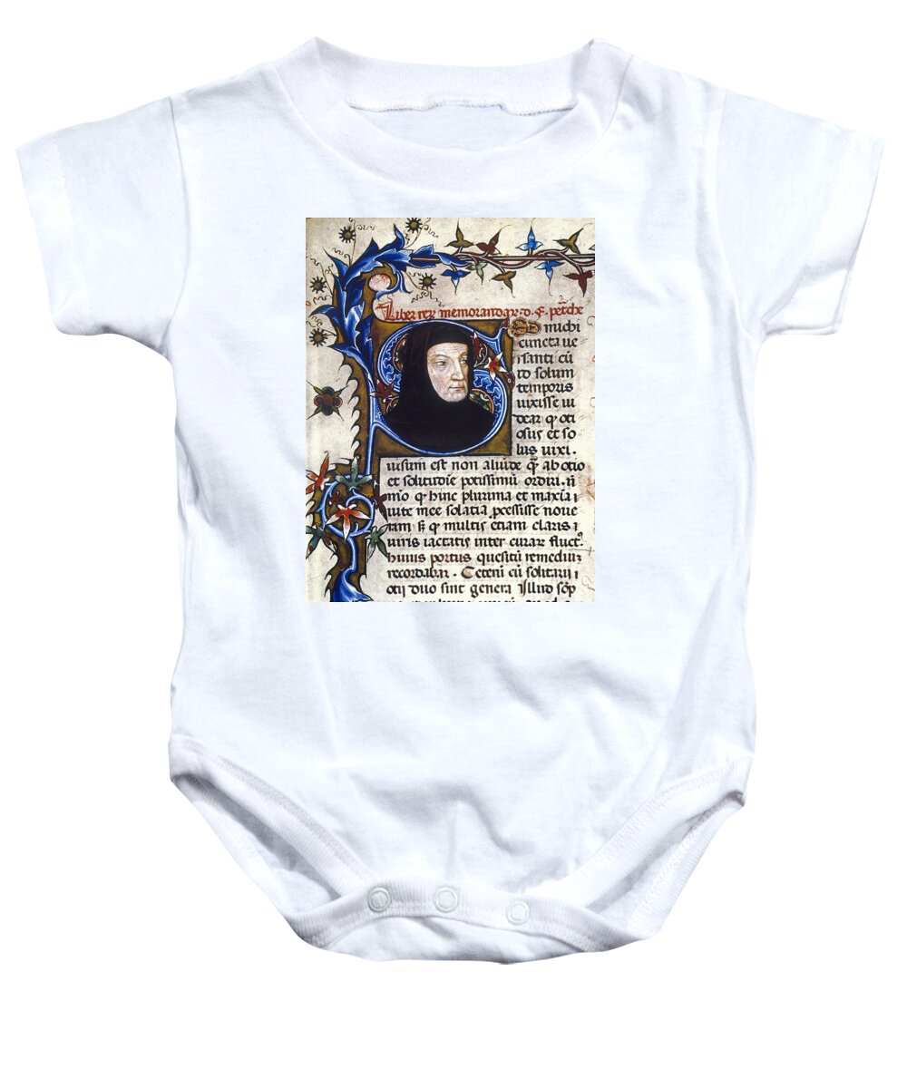 14th Century Baby Onesie featuring the photograph Petrarch (1304-1374) #4 by Granger