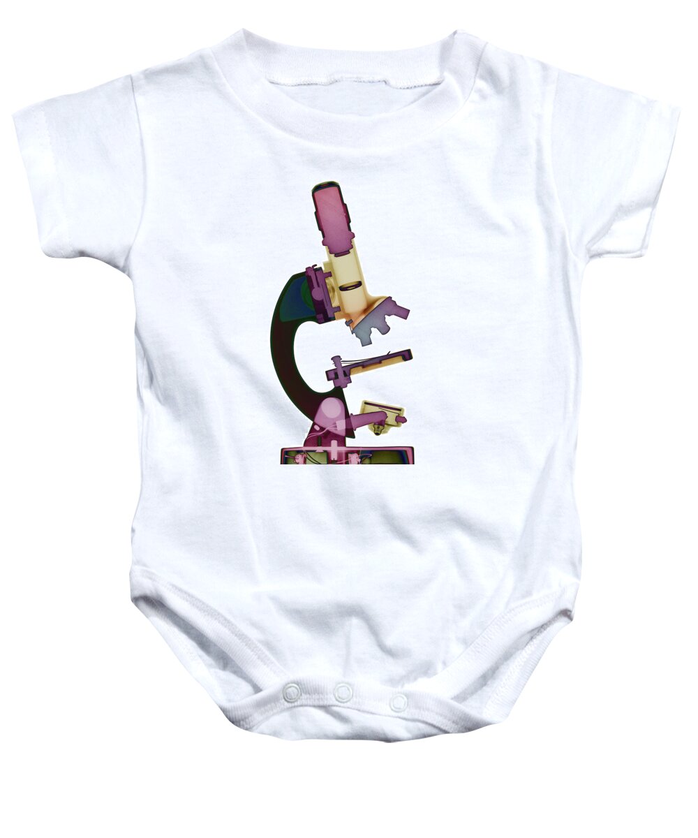 X-ray Art Baby Onesie featuring the photograph Microscope X-ray Art Photograph #6 by Roy Livingston