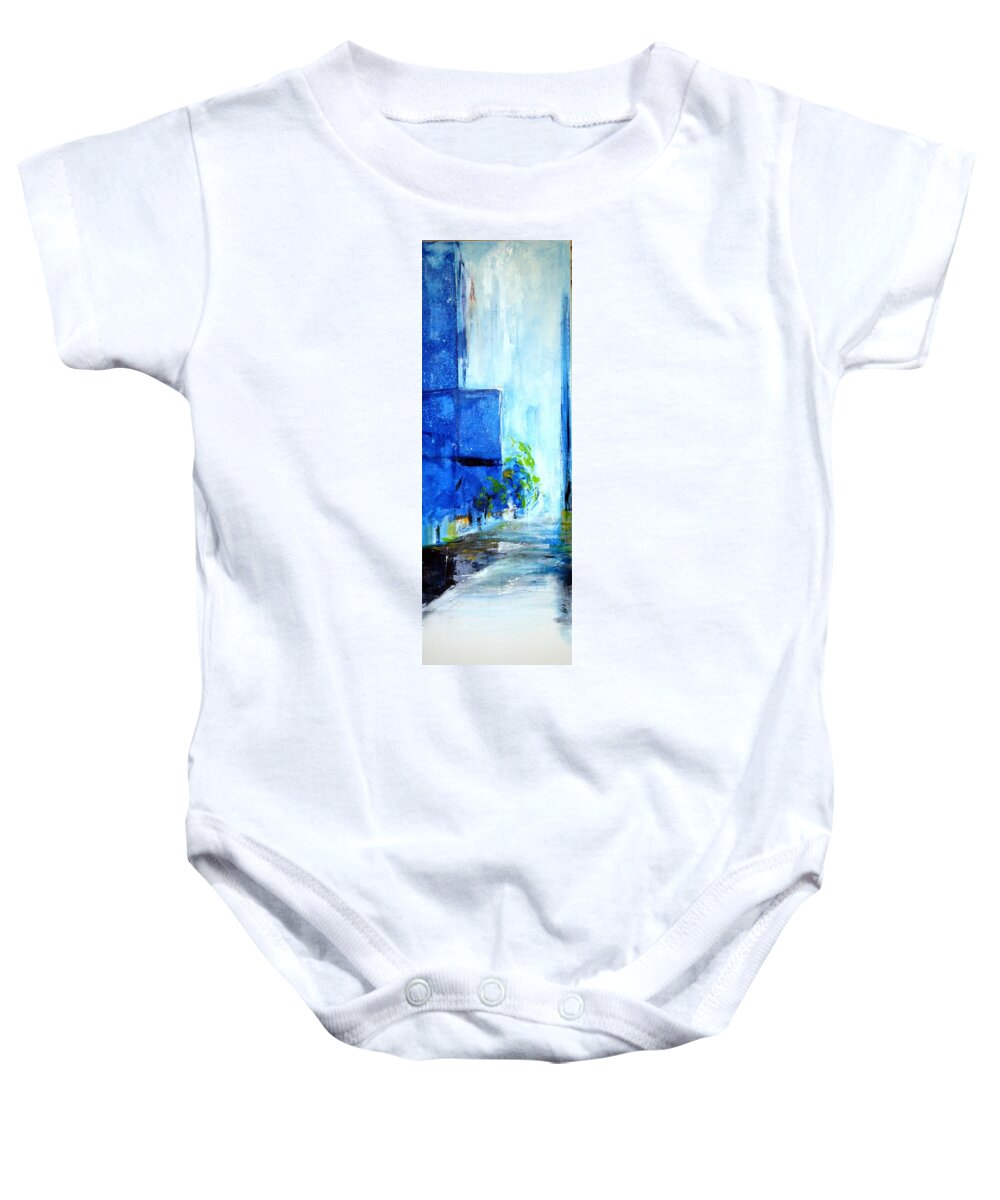 Art Baby Onesie featuring the painting A Break In The Storm by Jack Diamond