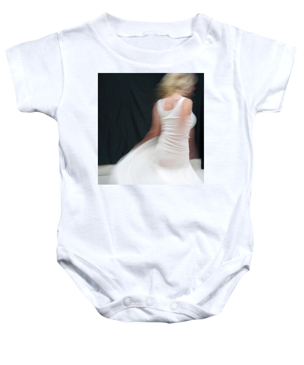 Dance Baby Onesie featuring the photograph A Dance in White #1210 by Raymond Magnani