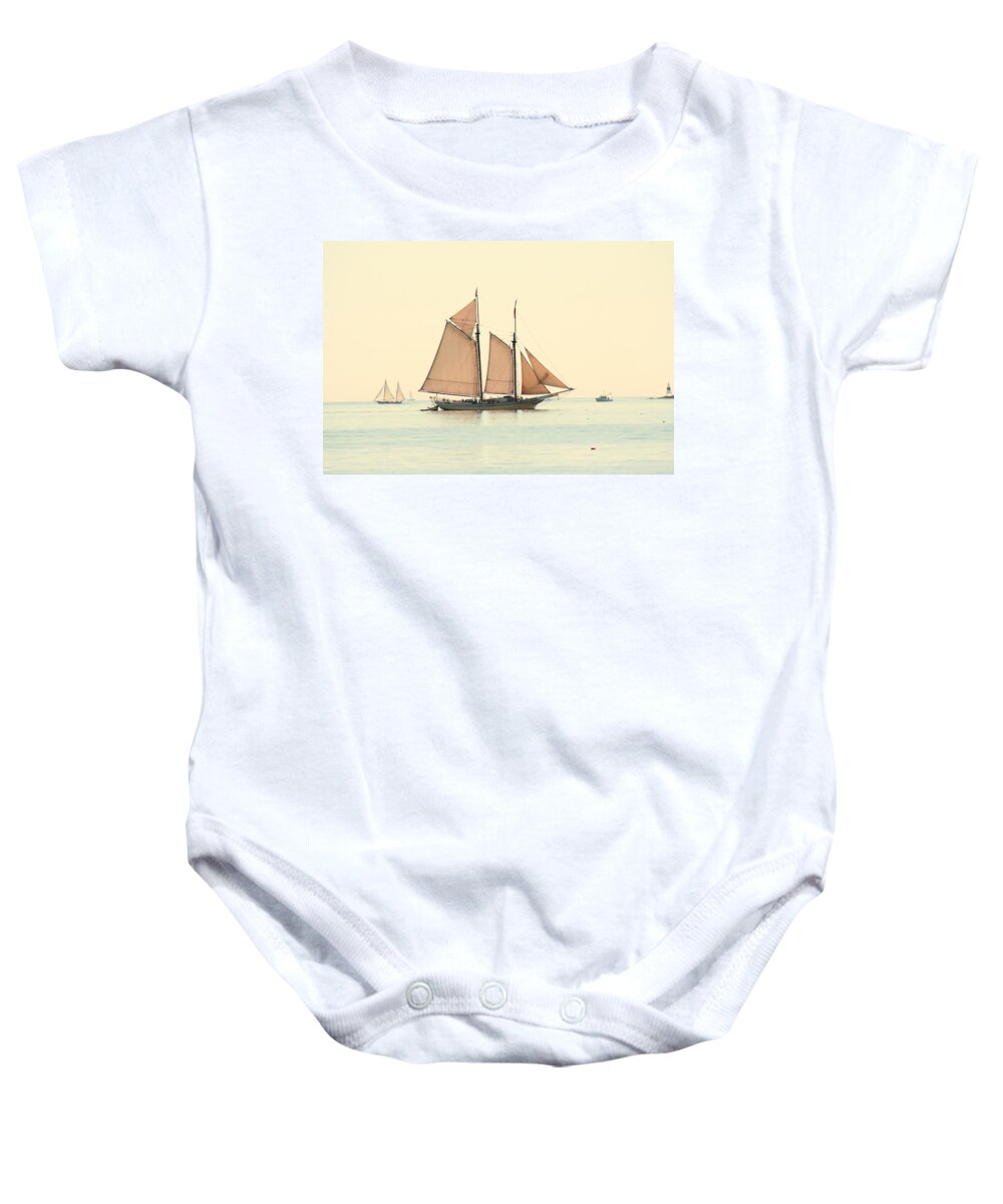 Seascape Baby Onesie featuring the photograph A Morning In Maine by Doug Mills
