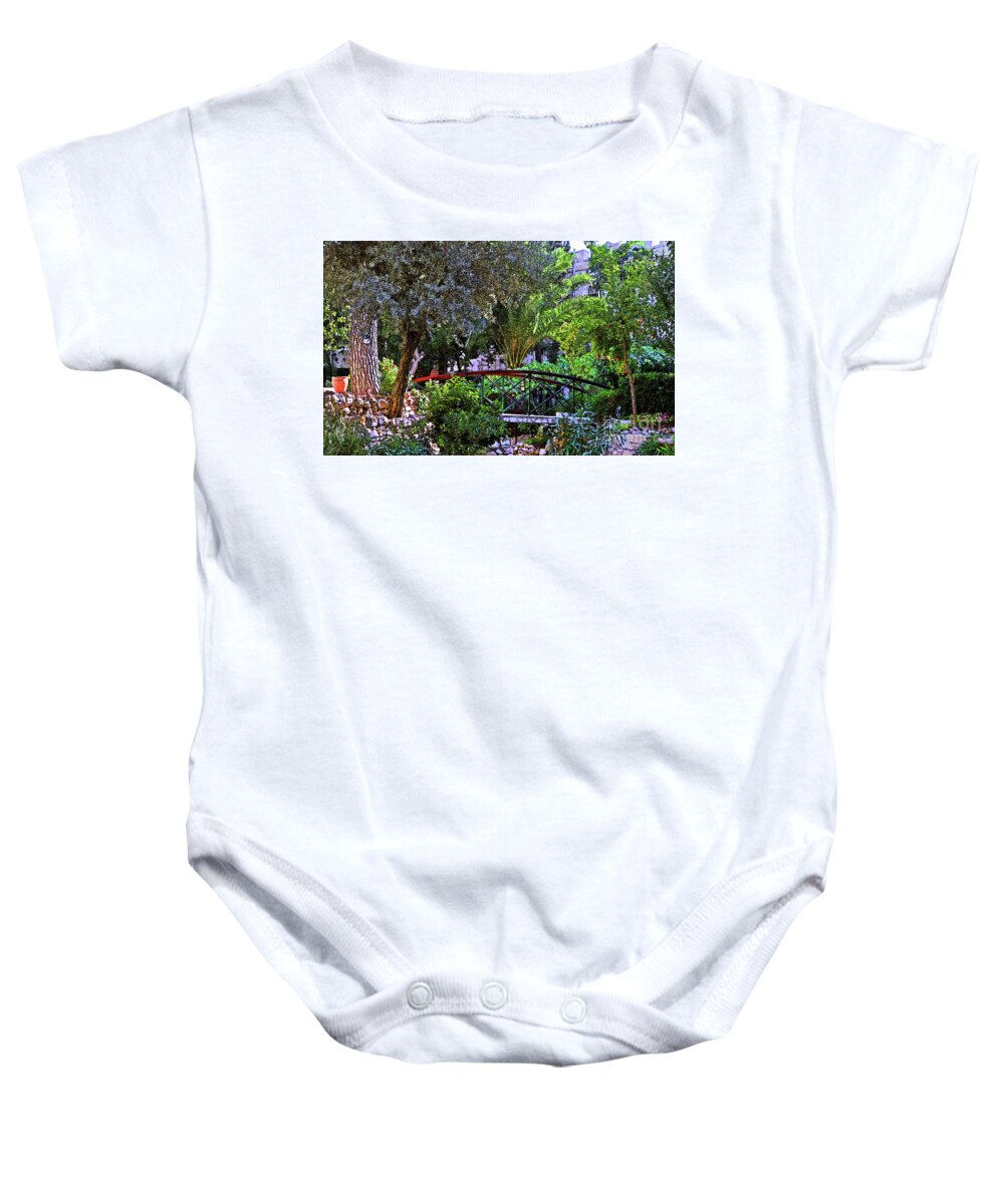 Garden Baby Onesie featuring the photograph A Piece Of The Garden by Lydia Holly