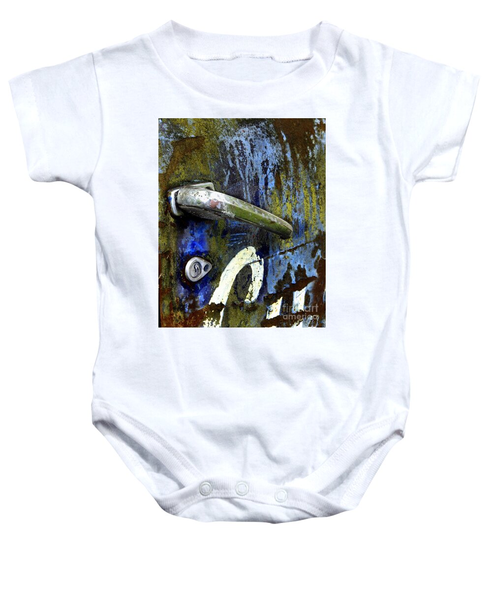 Autos Baby Onesie featuring the photograph A49 by Tom Griffithe