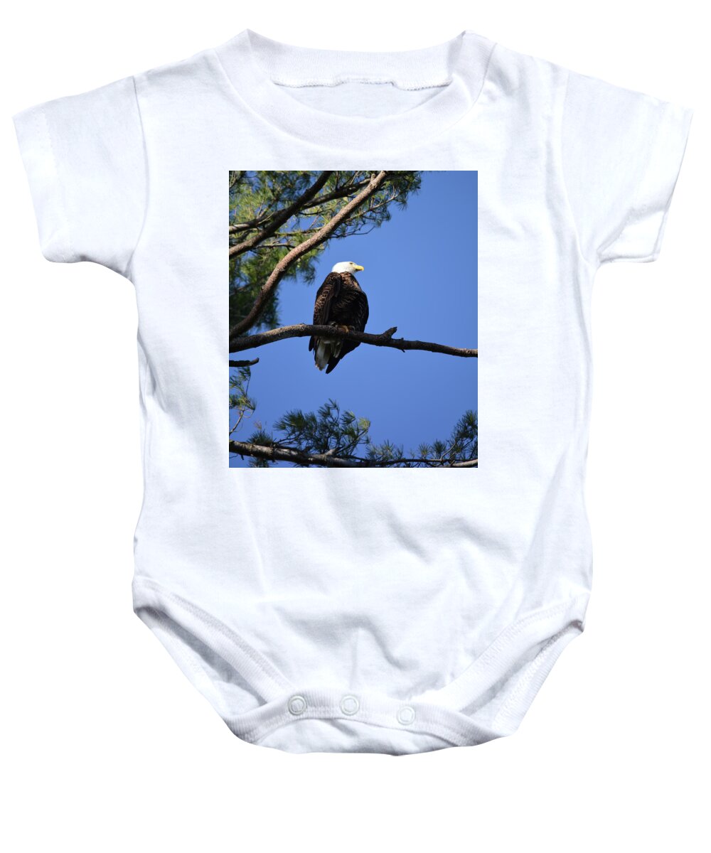 Eagle Baby Onesie featuring the photograph Ackley Eagle 2 by Bonfire Photography