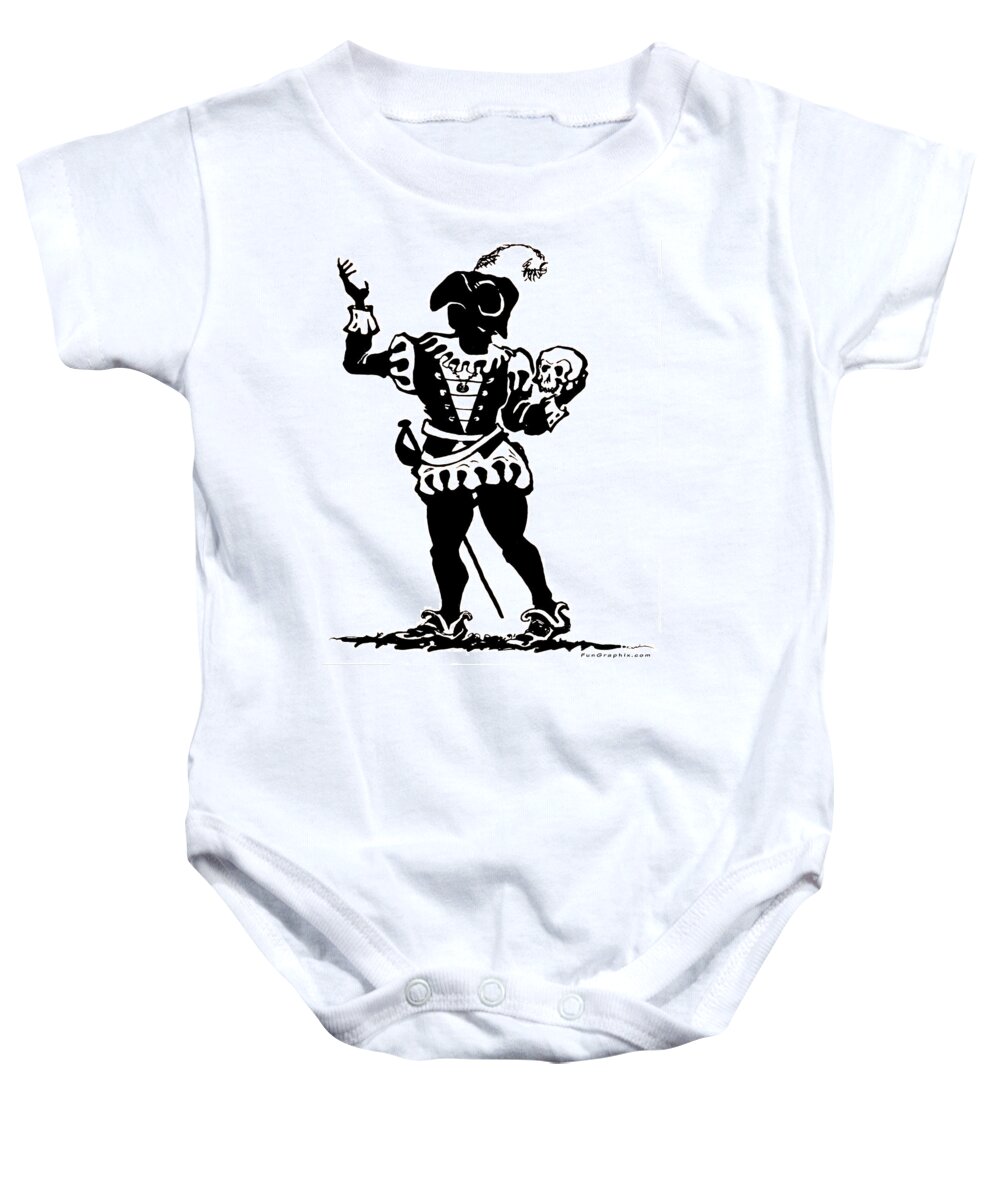 Actor Baby Onesie featuring the digital art Actor by Kevin Middleton
