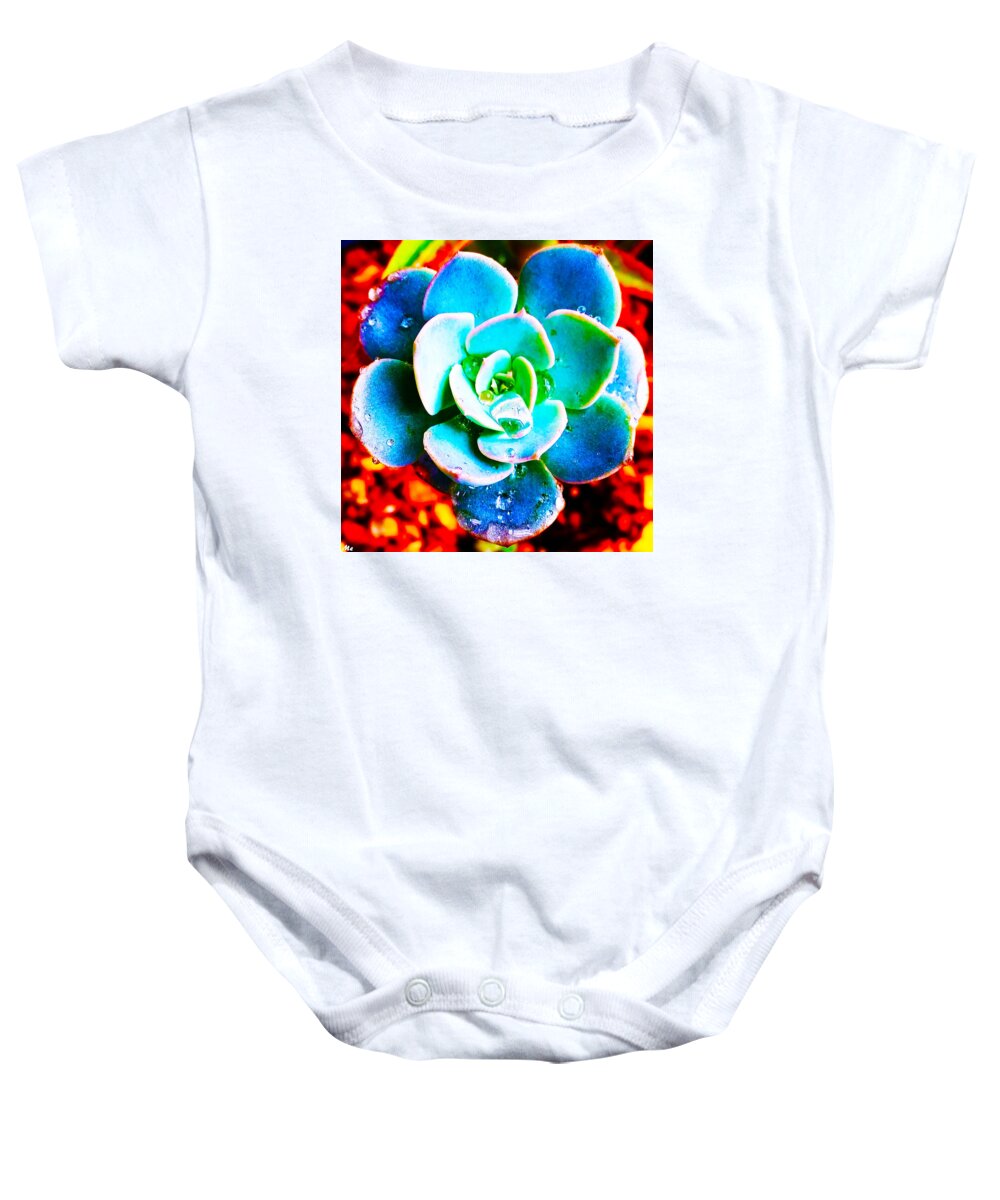 Plants Baby Onesie featuring the photograph After The Rain by Meghan Elizabeth