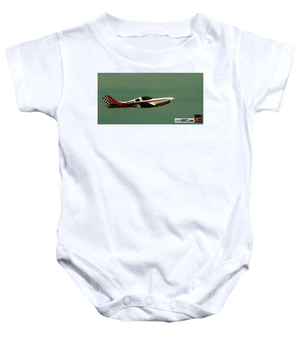 Eaa Baby Onesie featuring the photograph AirVenture 777 by Jeff Kurtz