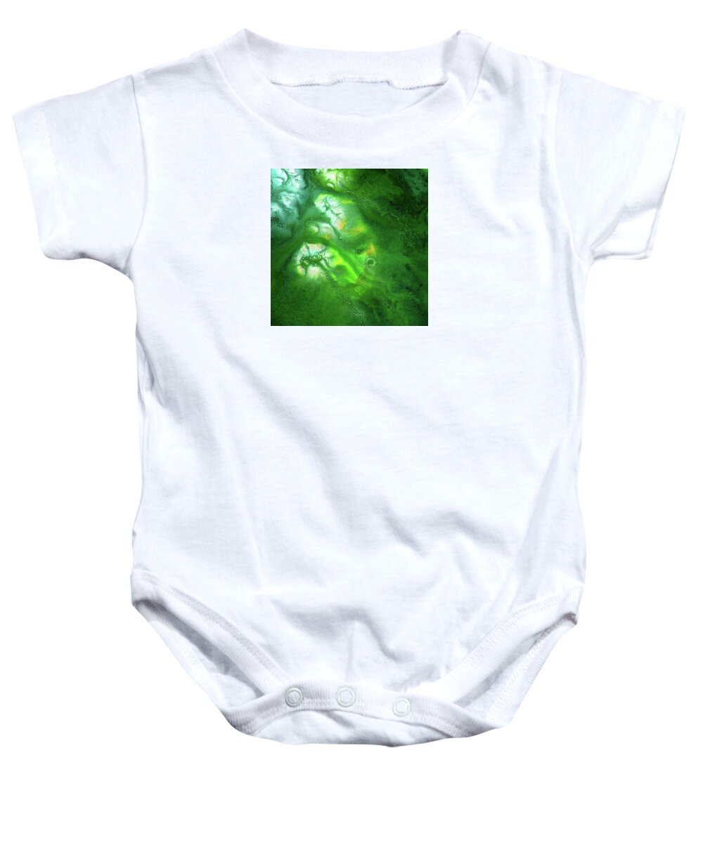 Gallery Baby Onesie featuring the painting ALCHEMY 01c by Dar Freeland