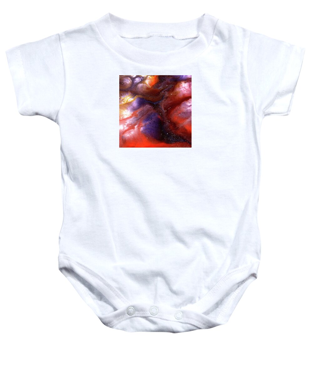 Gallery Baby Onesie featuring the painting ALCHEMY 03g by Dar Freeland