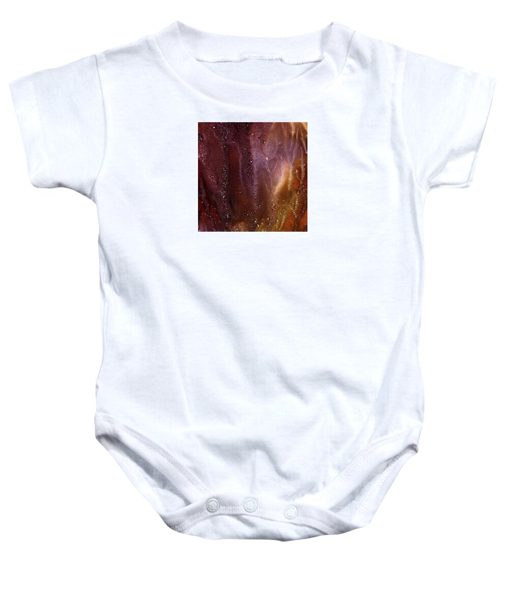 Gallery Baby Onesie featuring the painting ALCHEMY 06d by Dar Freeland