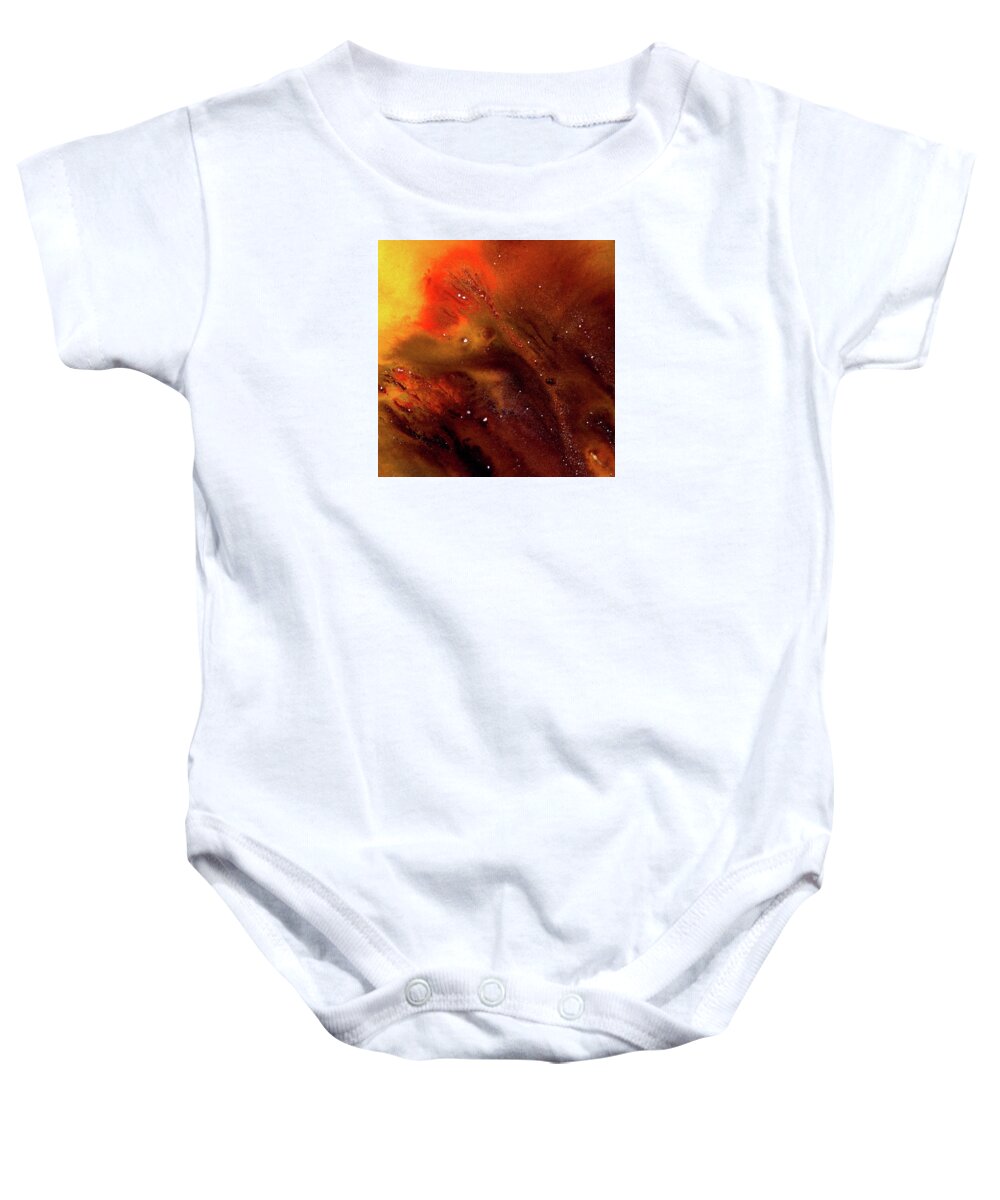 Gallery Baby Onesie featuring the painting ALCHEMY 04d by Dar Freeland