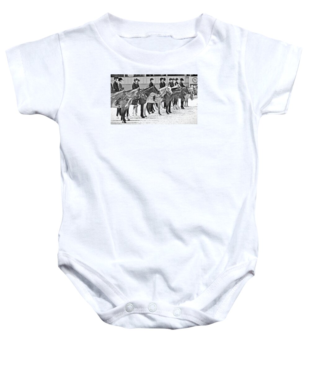 Alicegipsonphotographs Baby Onesie featuring the photograph All Lined Up by Alice Gipson