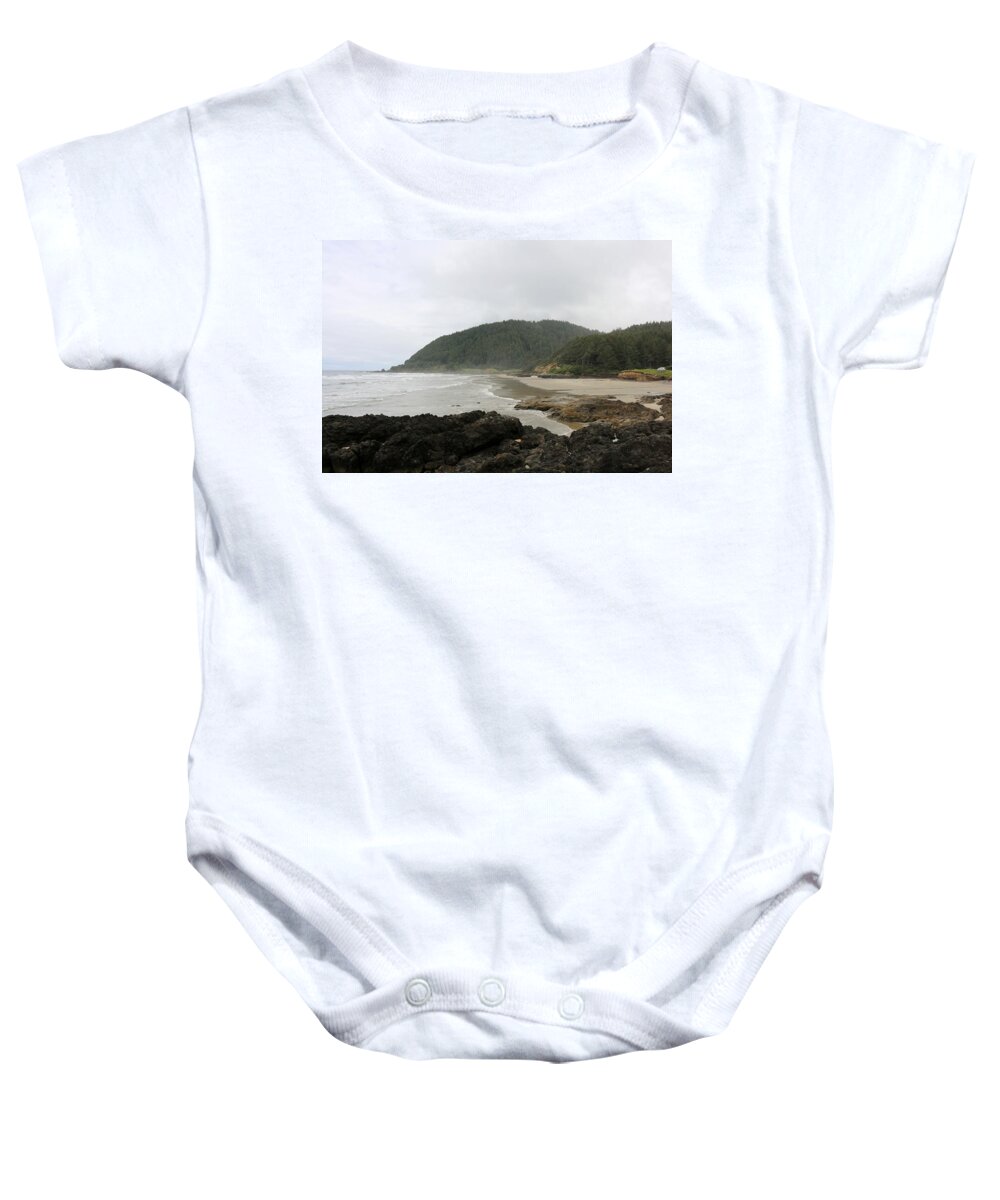Oregon Coast Baby Onesie featuring the photograph Along the Oregon Coast - 3 by Christy Pooschke