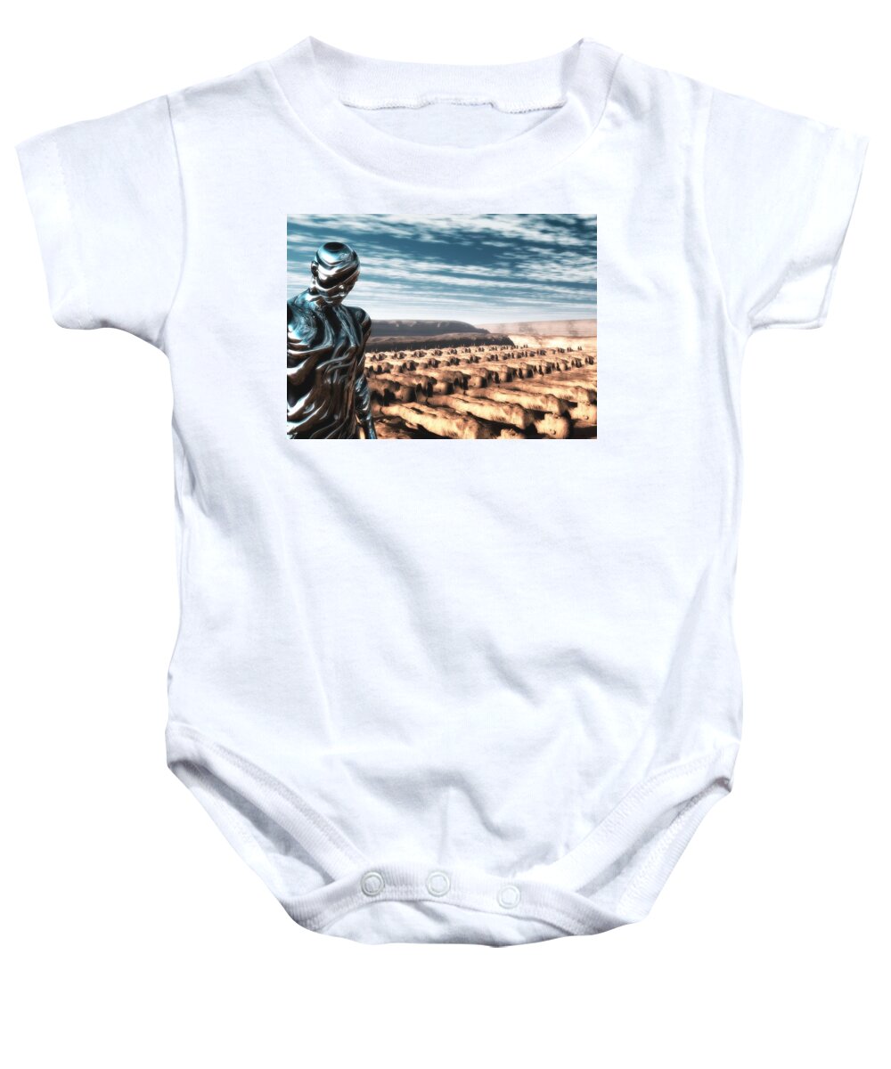Future Baby Onesie featuring the digital art An Untitled Future by John Alexander