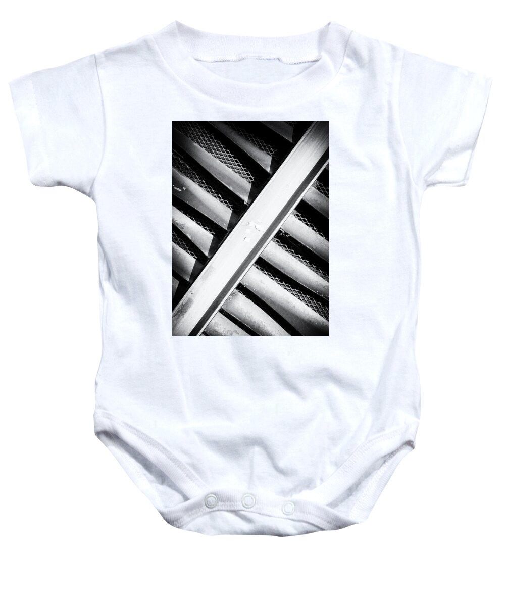 Diagonal Baby Onesie featuring the photograph Angle of Venting II by John Williams