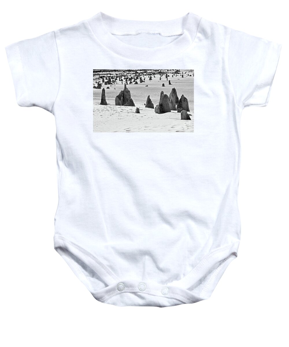 Digital Black And White Photo Baby Onesie featuring the photograph Another Planet BW by Tim Richards