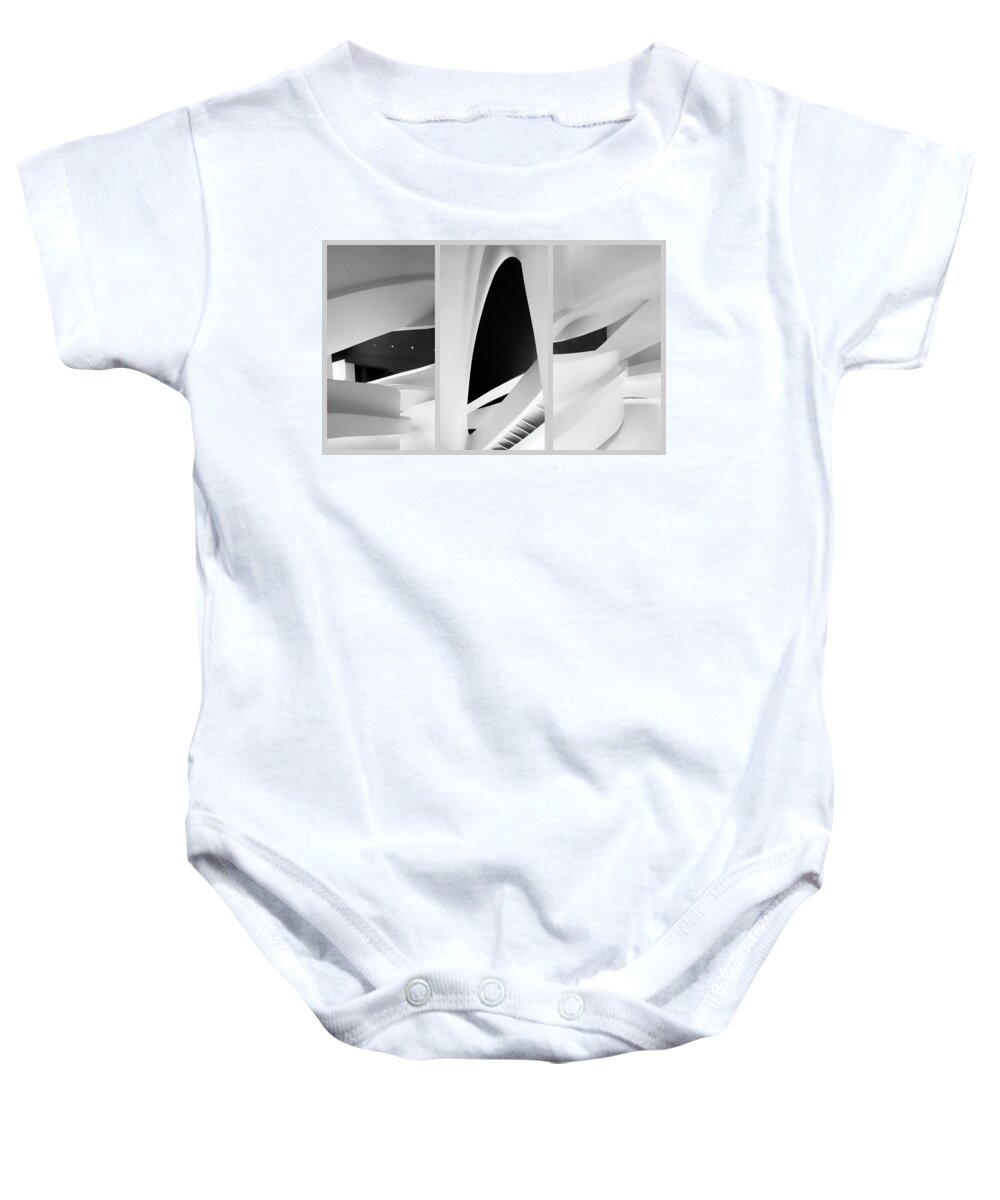 Design Baby Onesie featuring the photograph Ascension Triptych by Jessica Jenney