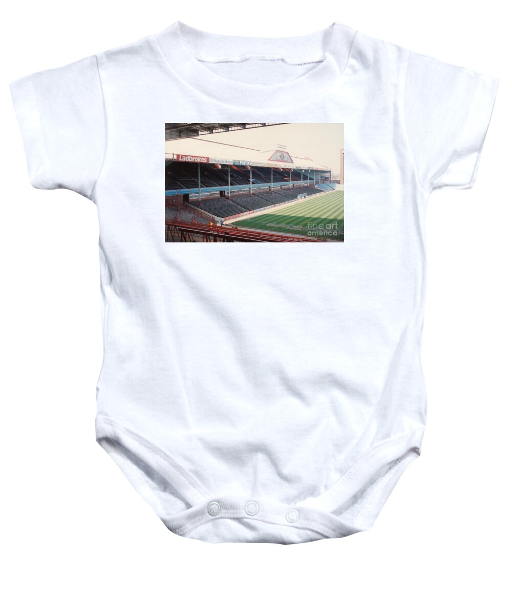 Aston Villa Baby Onesie featuring the photograph Aston Villa - Villa Park - West Stand Trinity Road 1 - Leitch - April 1991 by Legendary Football Grounds