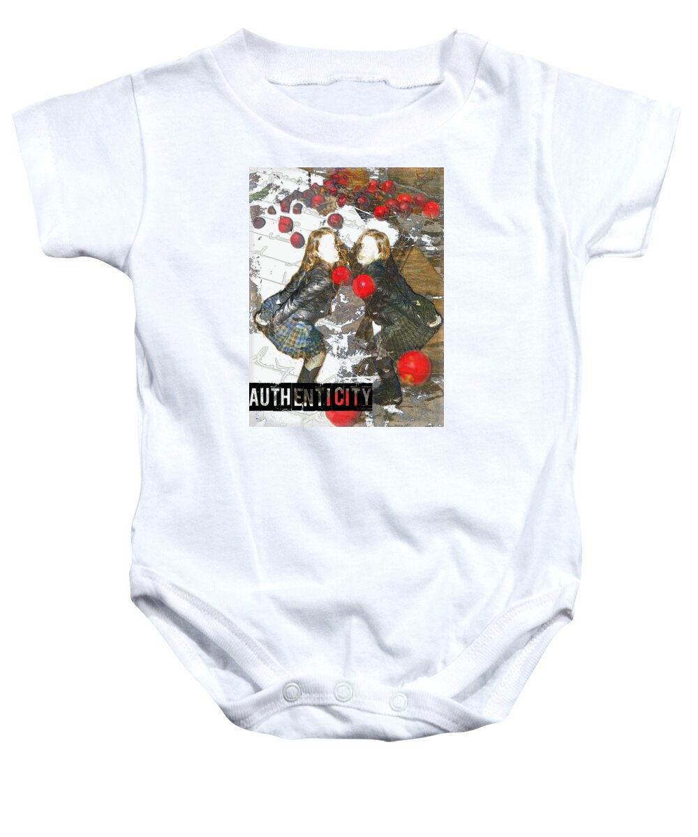 Girls Baby Onesie featuring the digital art Authenticity by Melissa D Johnston