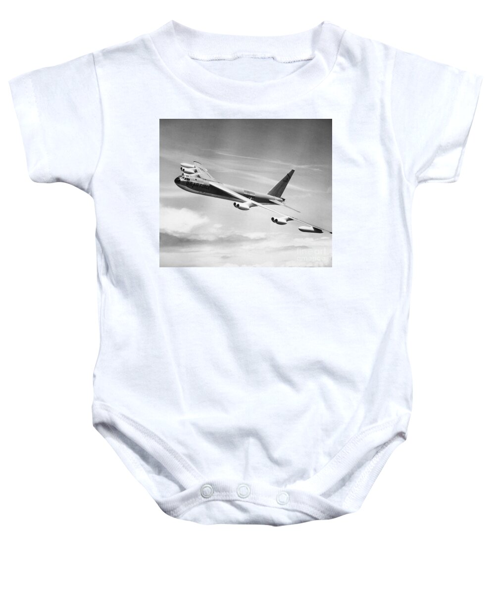 1950s Baby Onesie featuring the photograph B-52e Us Air Force Strato Fortress by H. Armstrong Roberts/ClassicStock