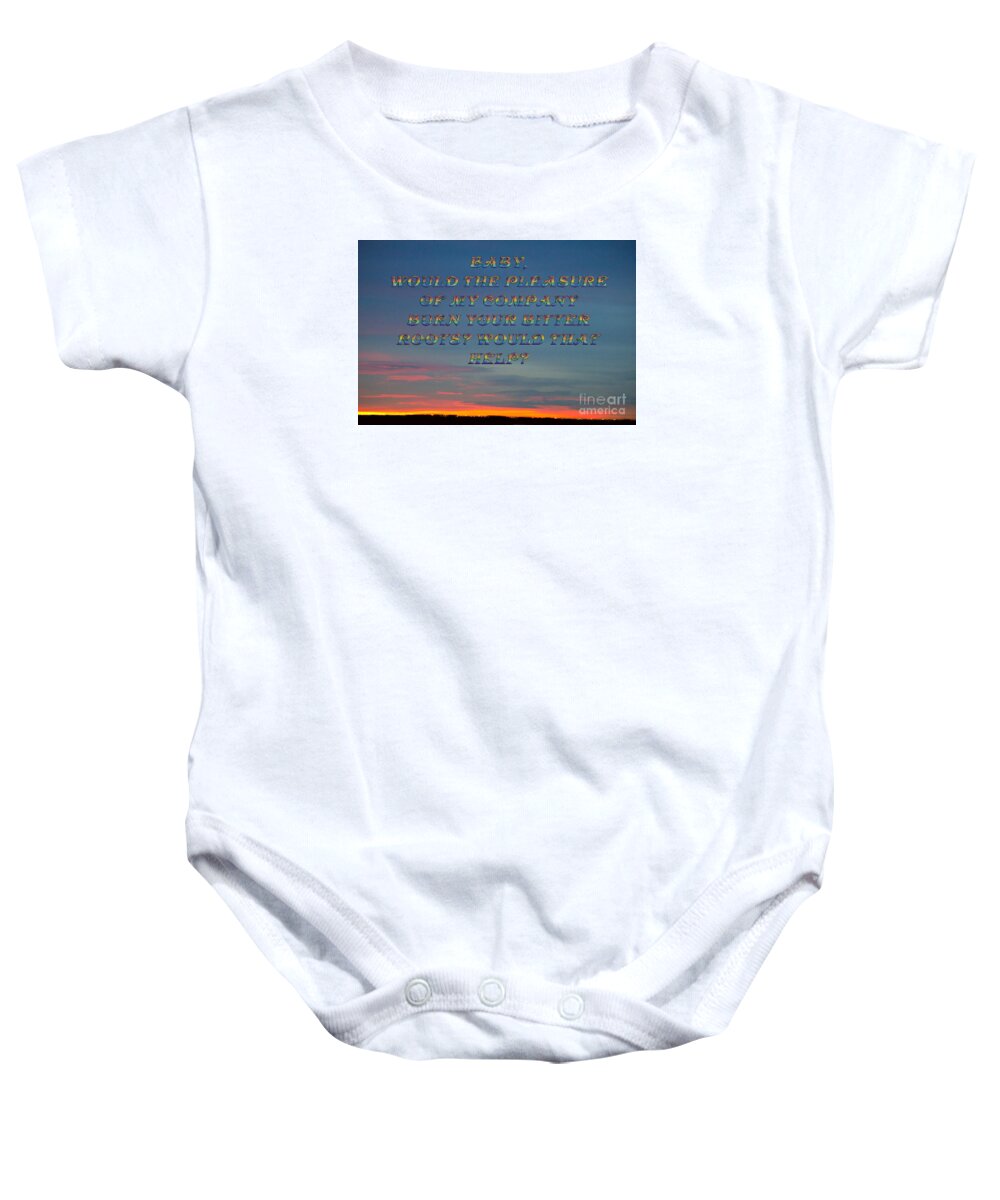Landscape Baby Onesie featuring the photograph Baby Your Bitter Roots by Donna L Munro