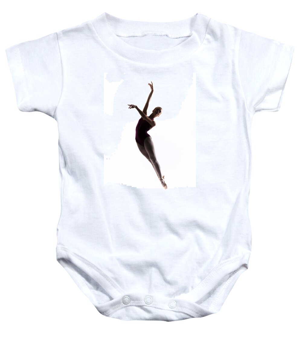 Ballet Baby Onesie featuring the photograph Ballerina jump by Steve Williams