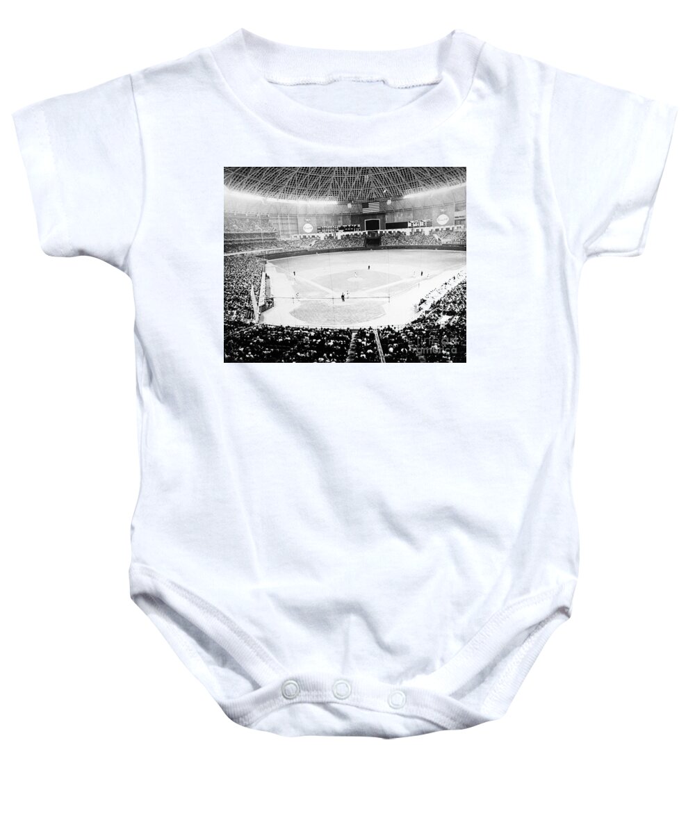 1965 Baby Onesie featuring the photograph Houston Astrodome, 1965 by Granger