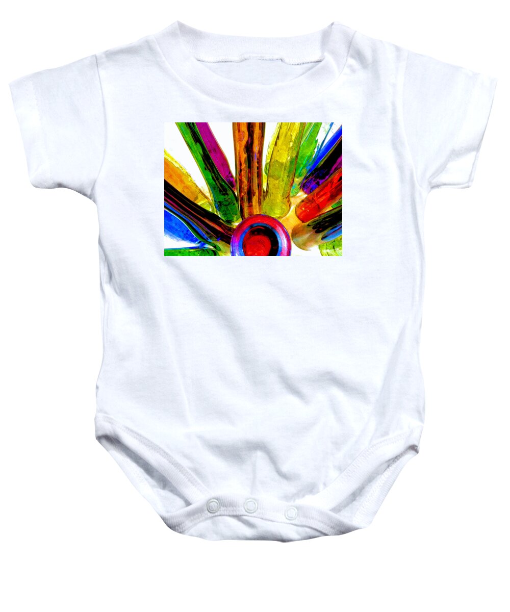 Bloom In Glass Baby Onesie featuring the photograph Bloom In Glass #2 by James Stoshak