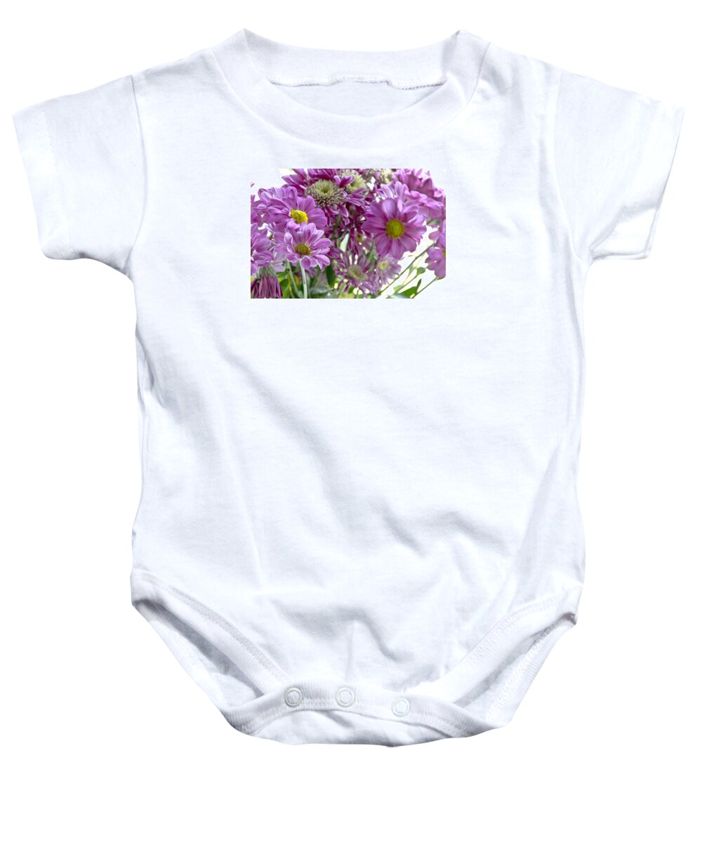 Bouquet Baby Onesie featuring the photograph Bouquet in the Morning. by Elena Perelman