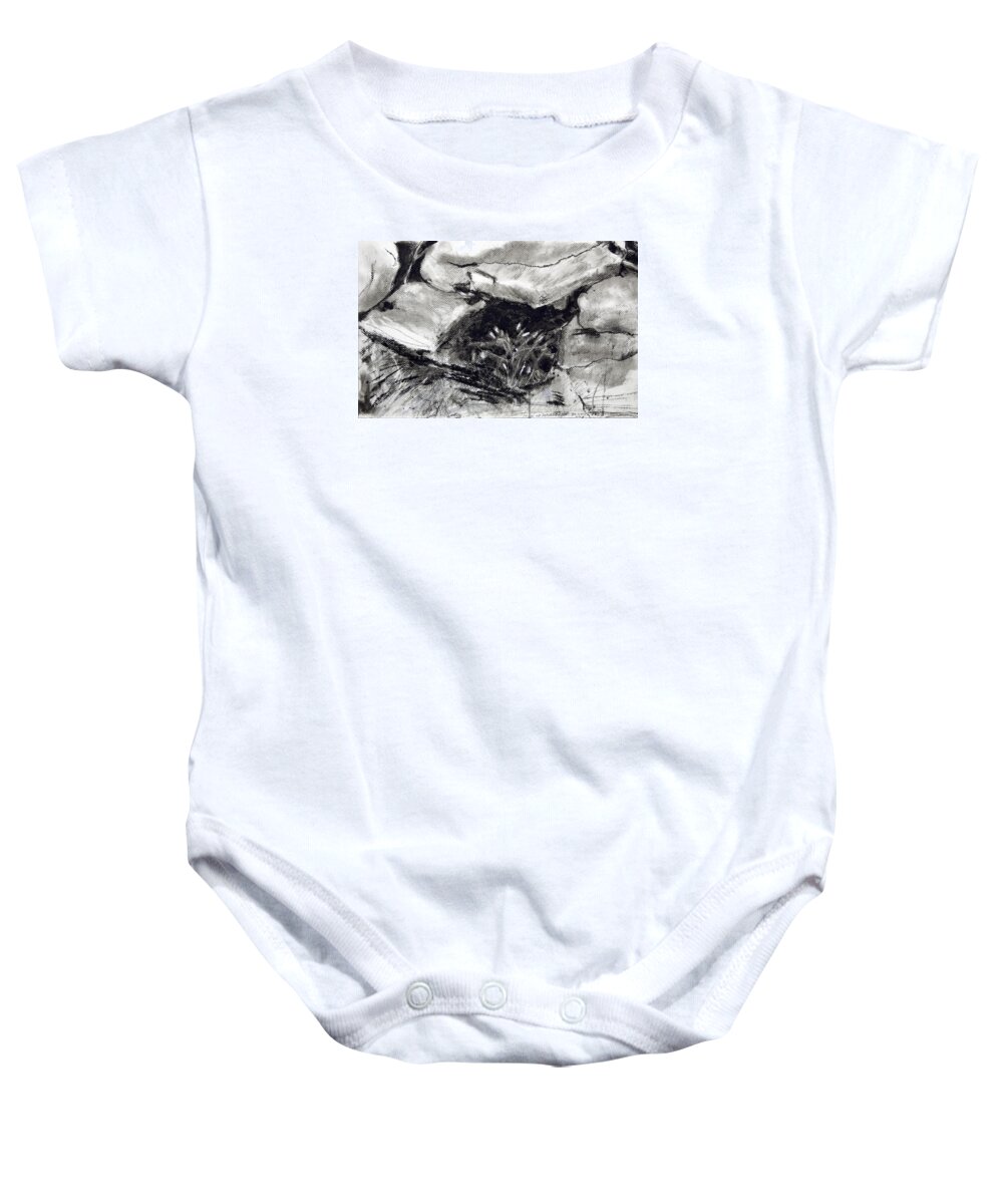  Baby Onesie featuring the painting Bridget's Well by Kathleen Barnes