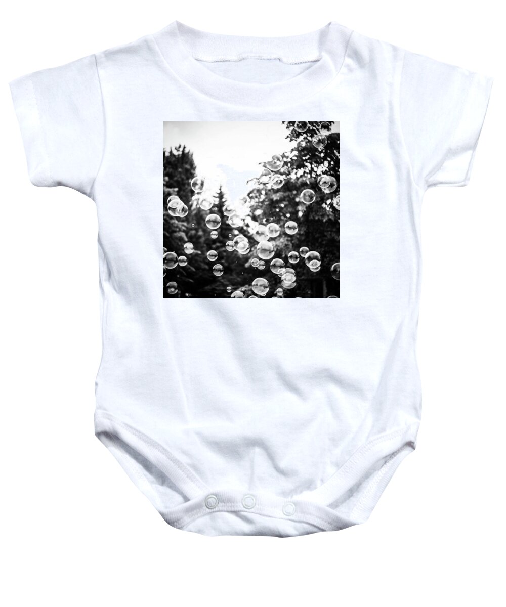 Enjoy Baby Onesie featuring the photograph Bubbling Up... Almost Home! by Aleck Cartwright
