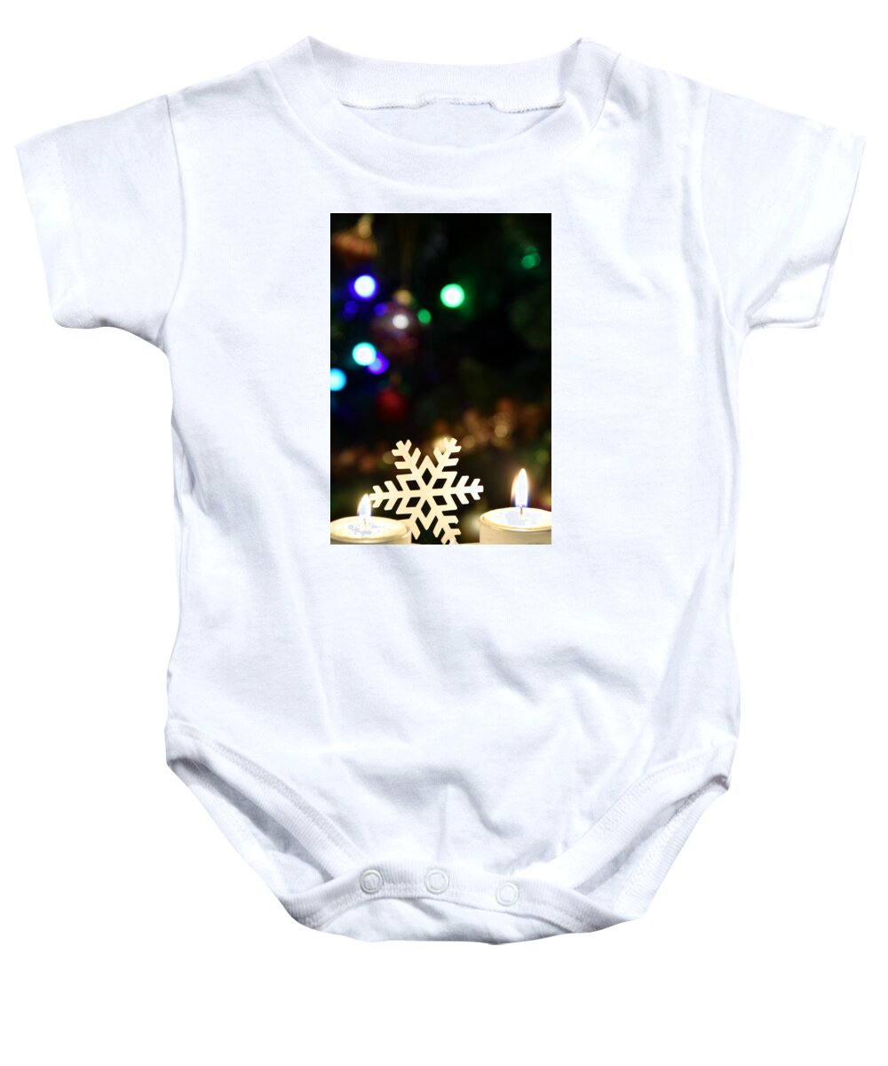 Candles Baby Onesie featuring the photograph Candles by Camelia C