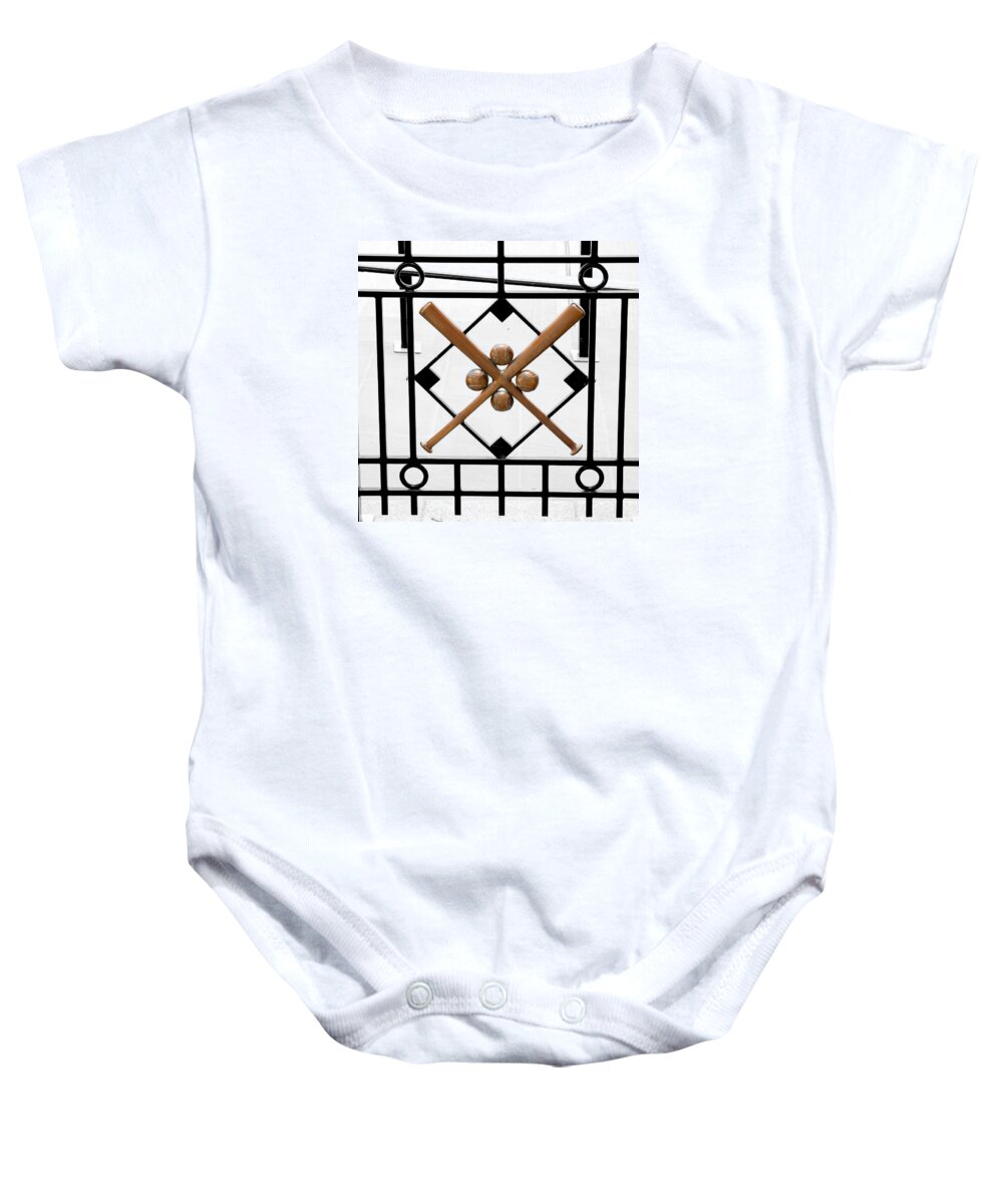 Cooperstown Baby Onesie featuring the photograph Church of Baseball by Greg Fortier