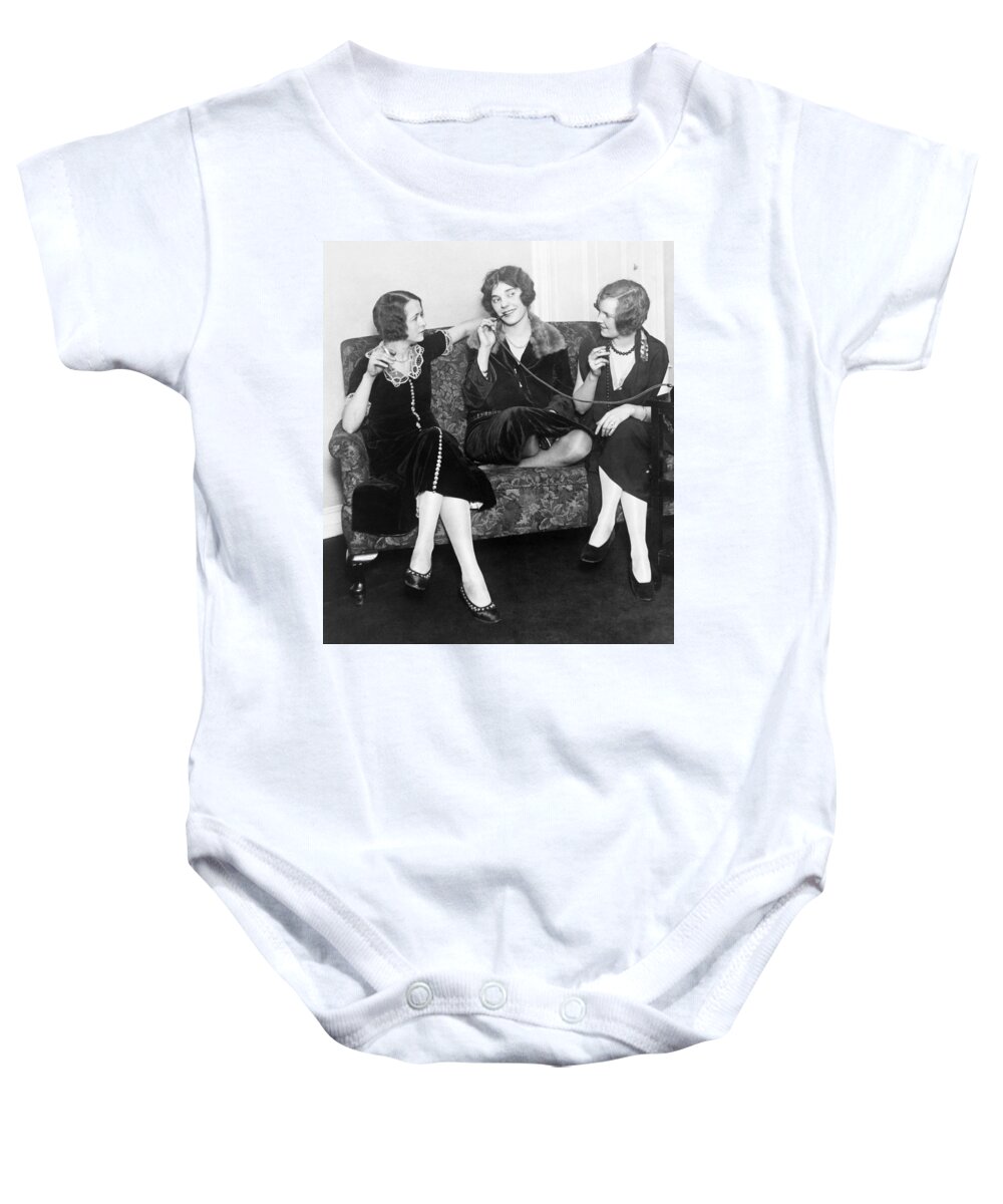 1924 Baby Onesie featuring the photograph Cigarette Smoking, 1924 by Granger