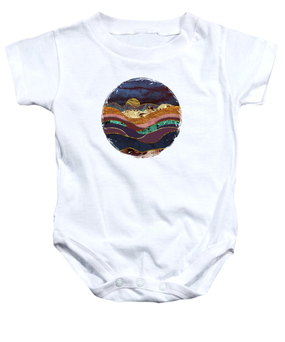 Color Baby Onesie featuring the digital art Color Fields by Katherine Smit